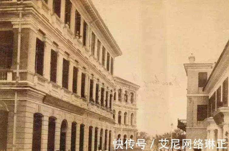 黄浦江|1880年上海沿街建筑老照片，外白渡桥与远眺苏州河口和外滩