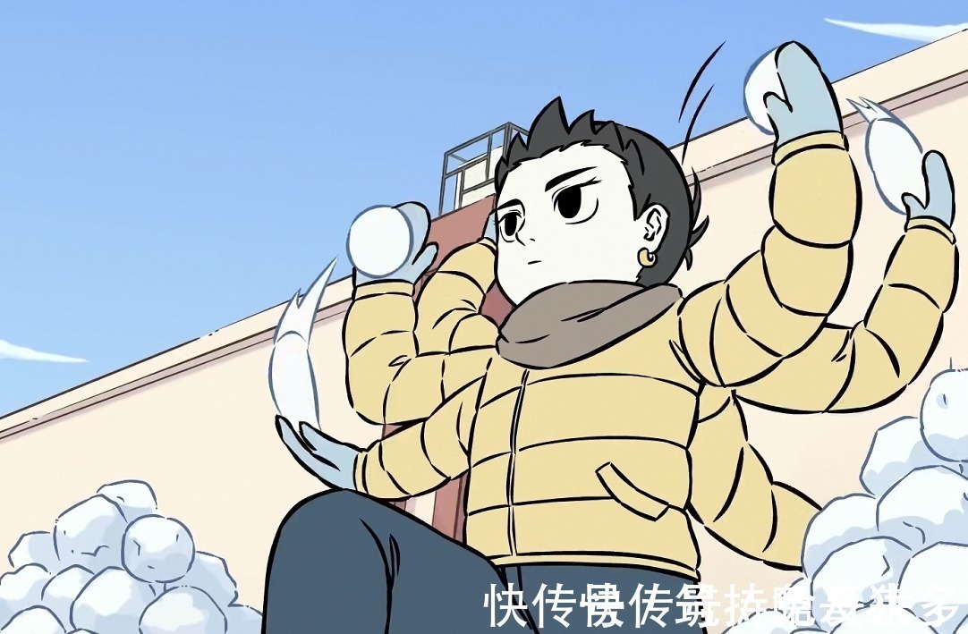 大士|非人哉:神仙們打雪仗各顯神通,哪吒變身荷葉射手