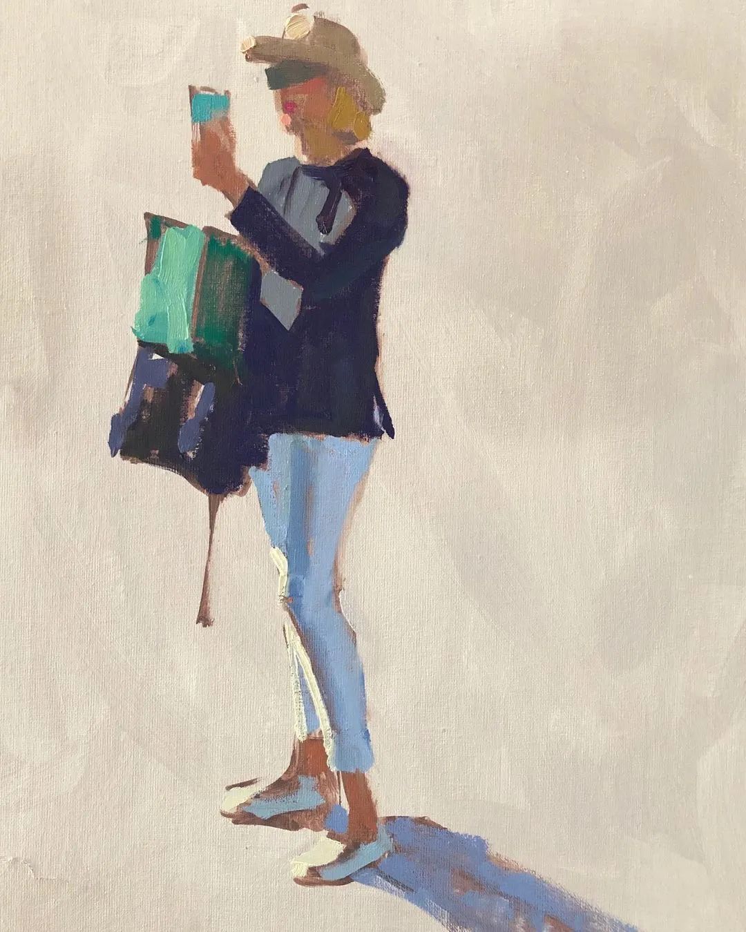 概括的笔触,光影和色彩具佳!