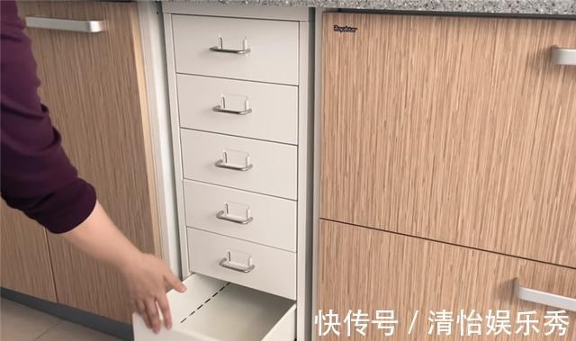 柜格|厨房收纳空间不够用怎么办？简单改造一下，充分利用死角狭小空间