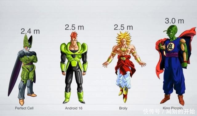 角色|龙珠角色身高大揭秘,贝吉塔很尴尬,孙悟空既是最高又是最矮!