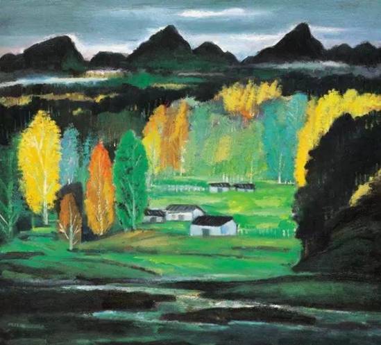 画幅$这两位大师笔下的秋色,梦幻迷离,思念无限