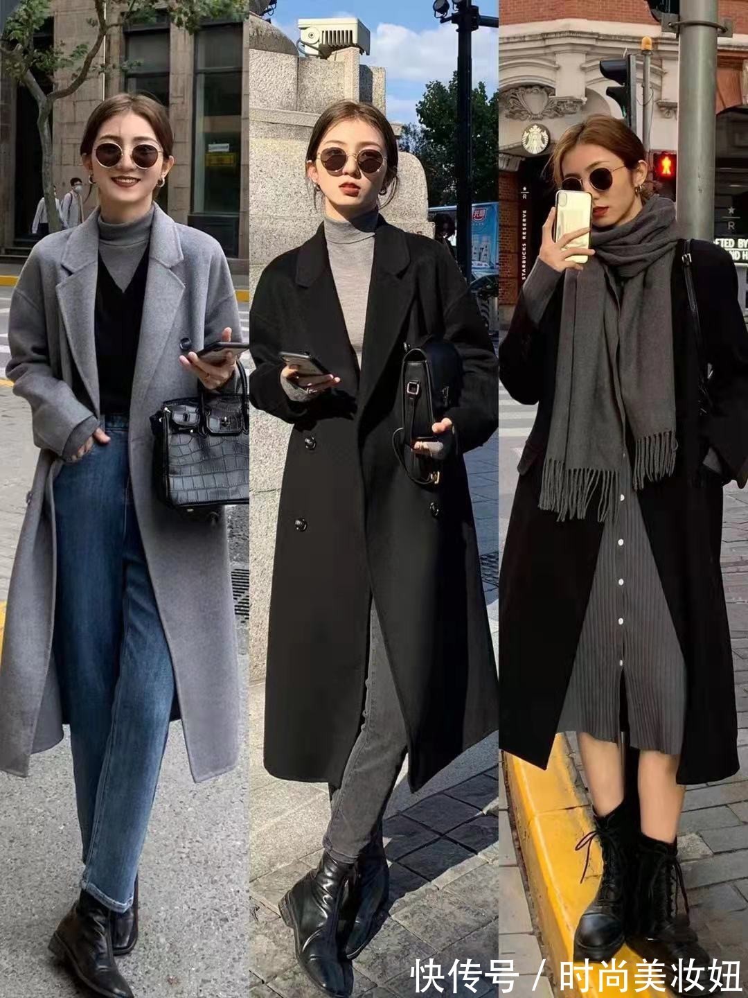 颈部|秋冬最实用的大衣搭配,时髦洋气不说,还保暖,照穿就对了