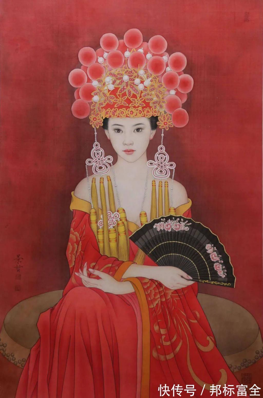 崔景哲!崔景哲:当古典美遇上工笔画,春风拂面惊艳四方