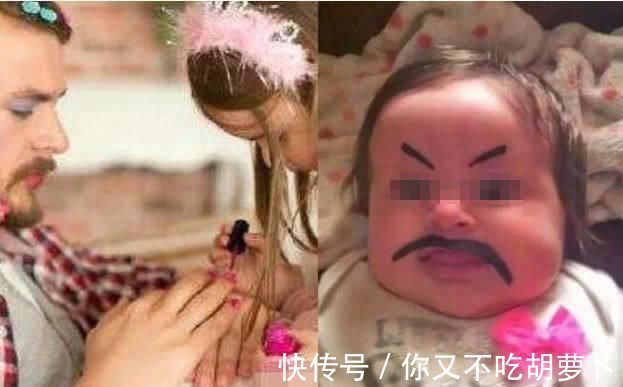 二胎政策|爸爸带女儿和带儿子的对比照,看完心疼儿子一万遍