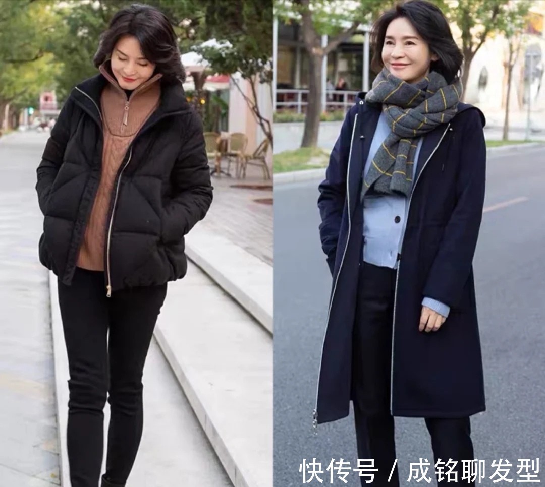 冬季|50岁+的女人冬季穿啥裤装?有黑白二色就够了,百搭显瘦又减龄