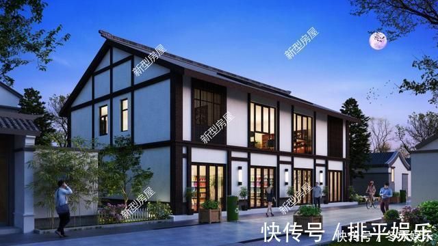 农村|农村临街自建房,带商铺的设计才实用,第3套造价仅23万