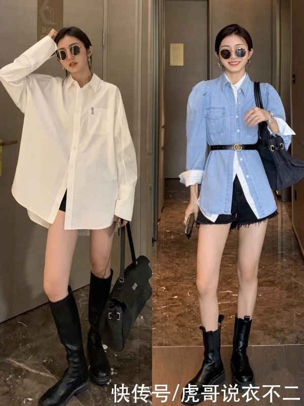 穿衬衫别总搭小脚裤，时髦精都在用这3种搭配方案，开春玩转时尚
