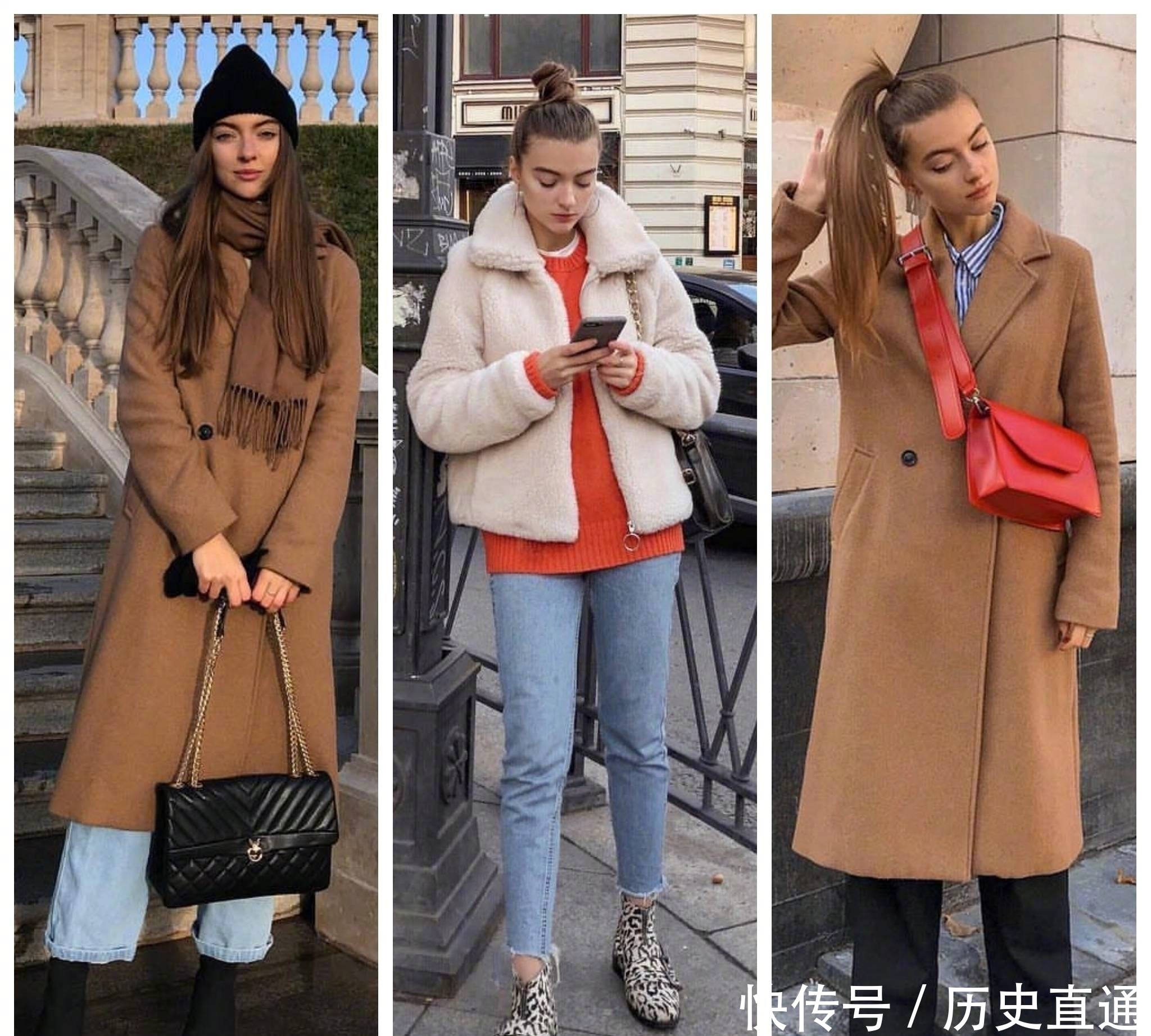 大衣|51套大衣搭配合集,各种颜色的大衣基本都集齐了