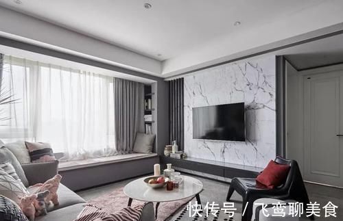 卧室|110㎡轻奢两居，高级灰+烟粉，个性独特的品质感让人惊艳!