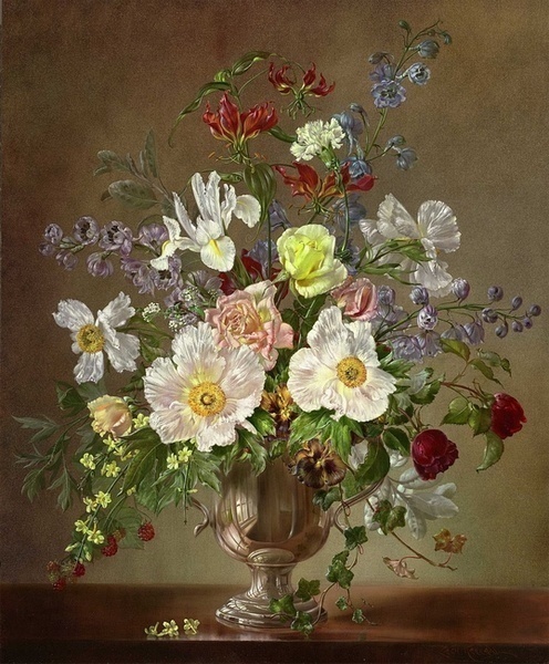 巴比松@英国最伟大的花卉画家塞西尔·肯尼迪绘画作品赏析