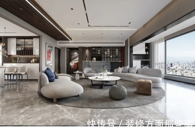 防水|142平简约风三居室，简约整洁的顶部设计与时尚空间不谋而合