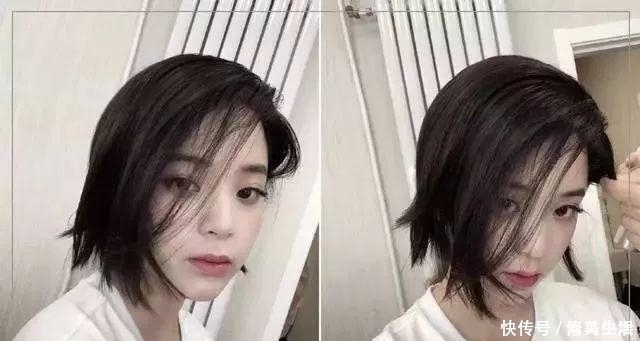 圆脸|圆脸、方脸、大脸如何才能显脸小?选这几款短发就行!