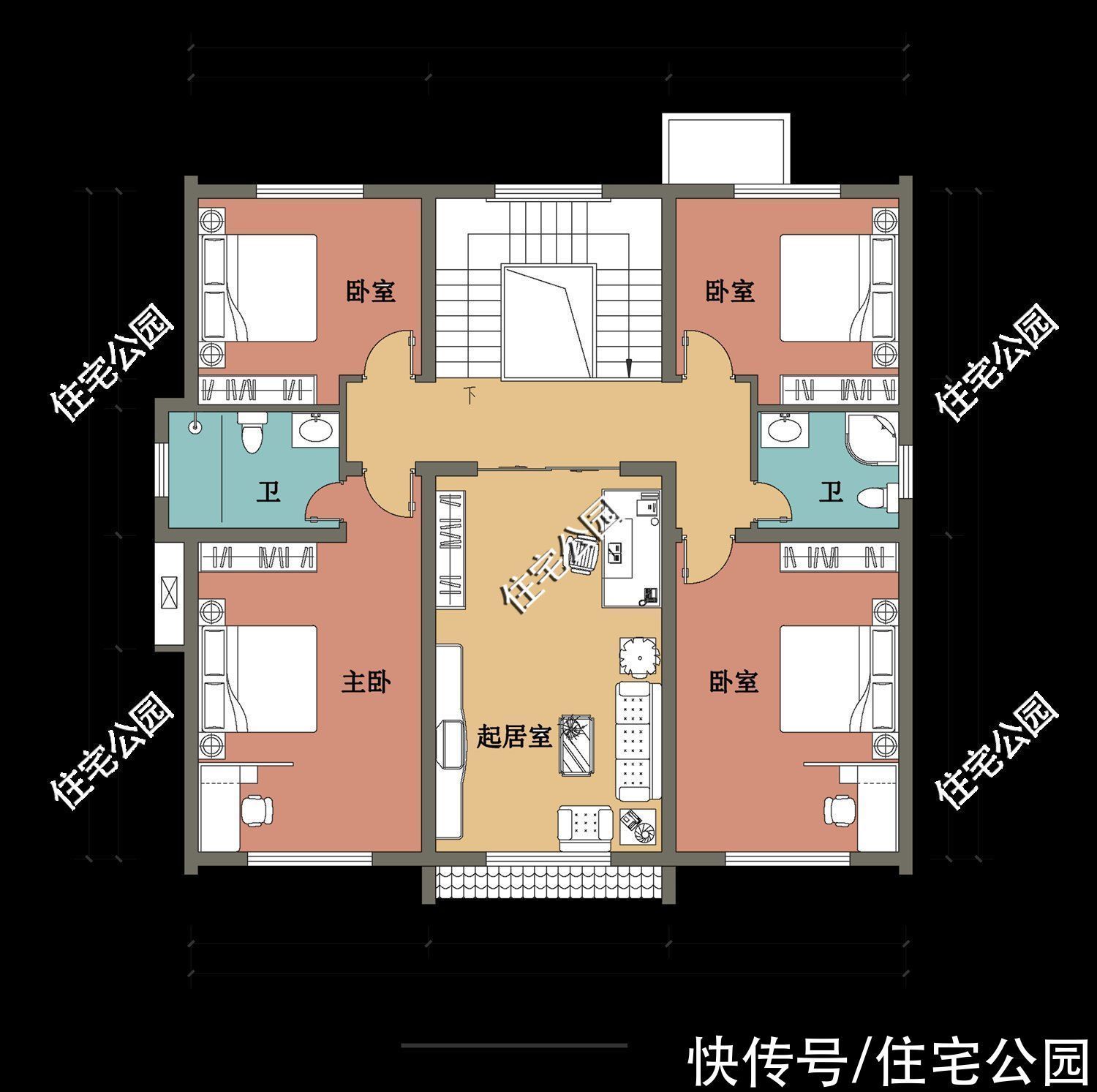 占地面积|10套徽派别墅户型,纵情水墨诗意,网友:这才是国人该建的房子
