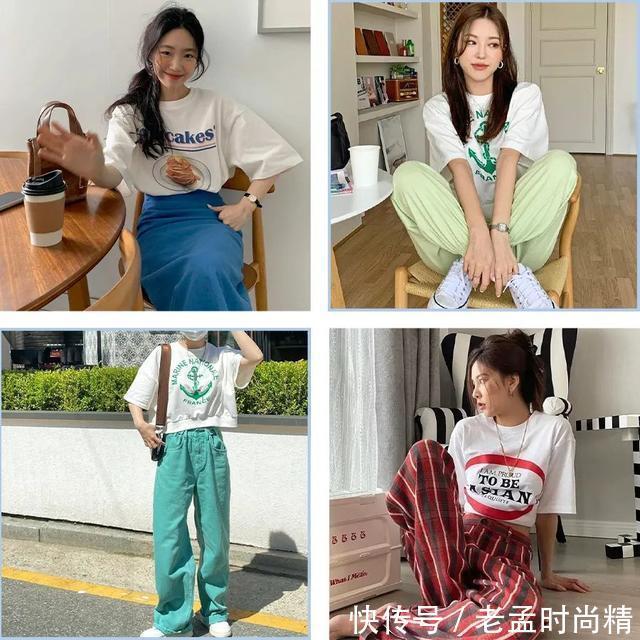 小蛮腰|白T恤的花样穿法要学会，帮你展现出不经意的时髦感，落落大方