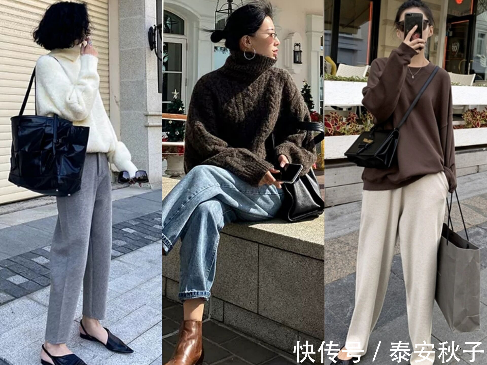 羊毛衫|有品位的中年女人,深秋就该这样子穿:美极了!