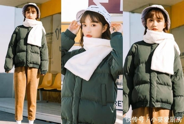 围巾|冬天羽绒服+围巾,这么搭原来可以这么好看,时髦保暖又显瘦!