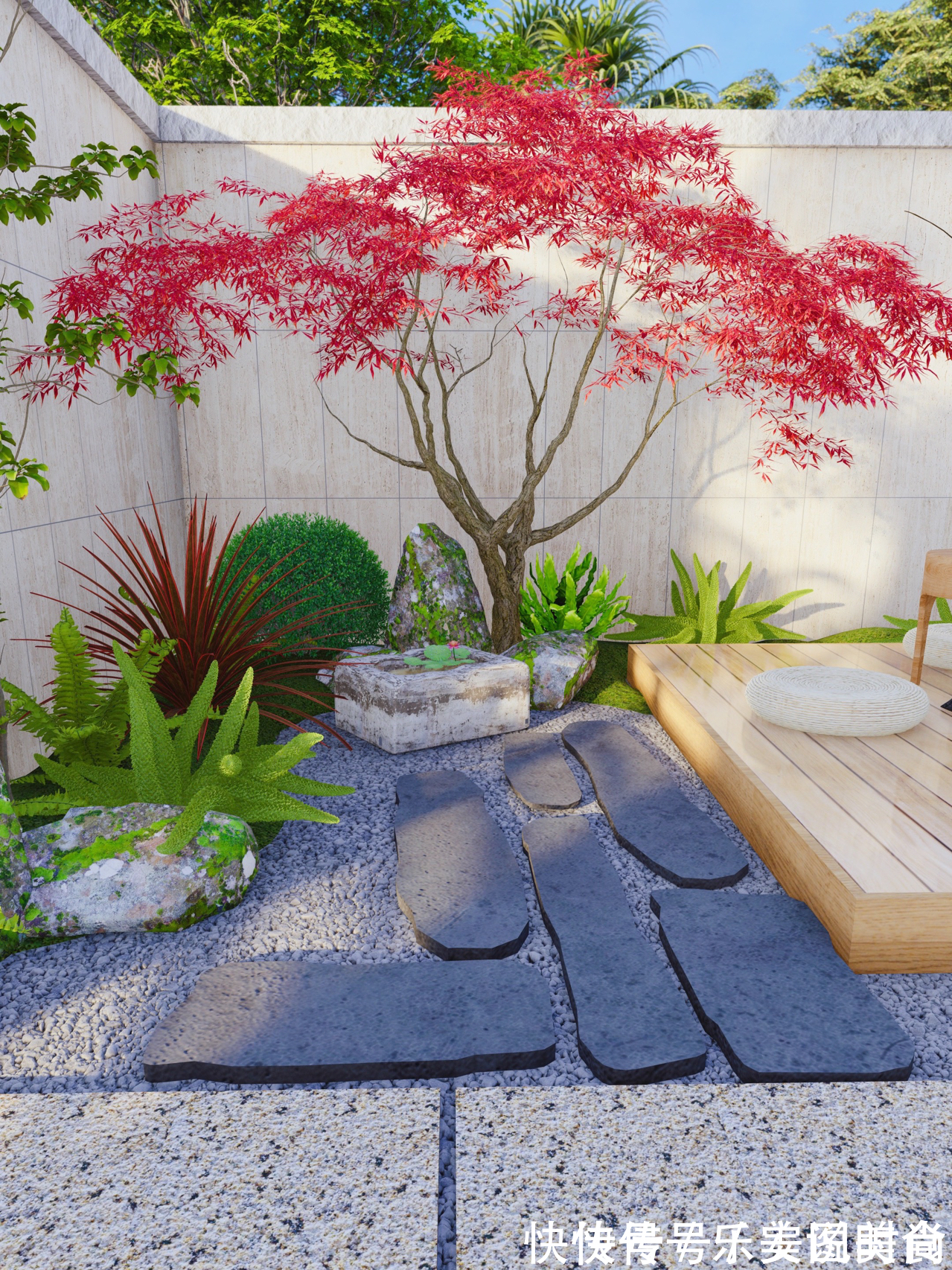 小花园|30㎡上下庭院如何设计?这种精致的治愈系现代风小花园,太好看啦