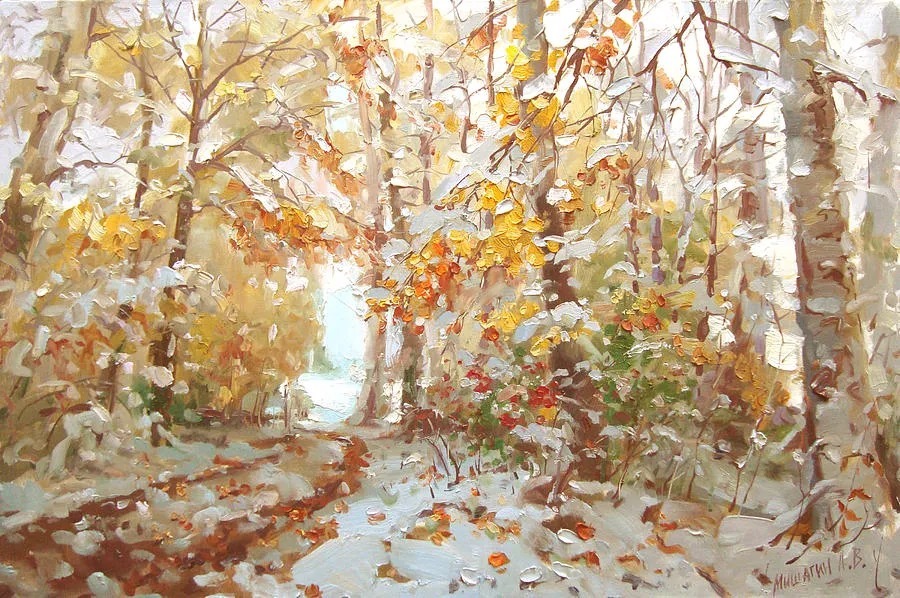 米沙金!俄罗斯画家米沙金的风景油画,美的不要不要的!