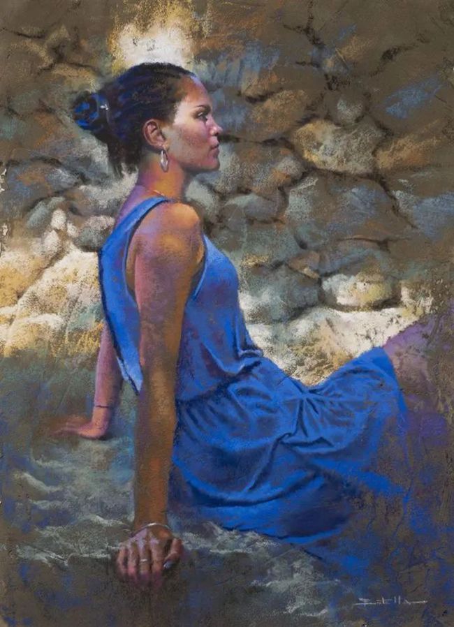 艺术学院$法国女画家:魅力独特的色粉味道