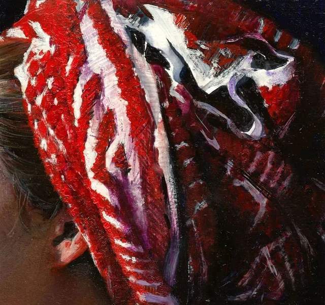 thomas$他的油画,既有潇洒带劲的笔触,又有性感细腻温和的柔美