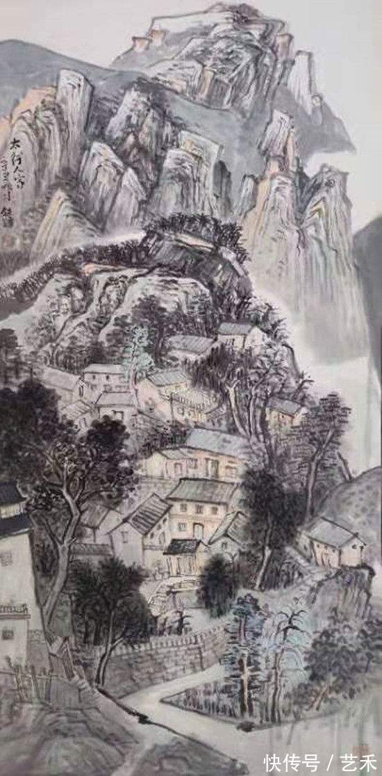 河南省#“道法嵩山”知名画家薛铁锋作品赏析