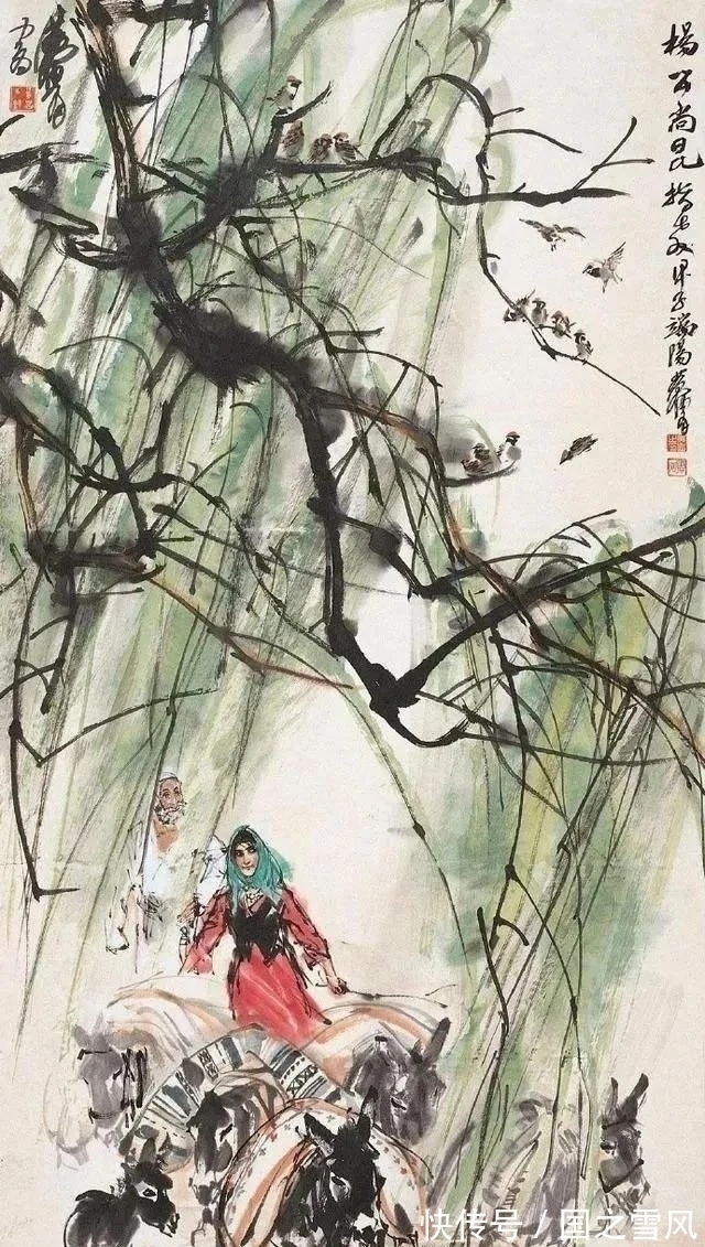 国画史!中国画驴第一人,三笔二笔就把驴儿活灵活现的画在纸上了