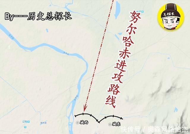 哈赤的骑兵|地图上的战争：明朝痛失辽东两地，袁应泰悲情亡于辽东之地