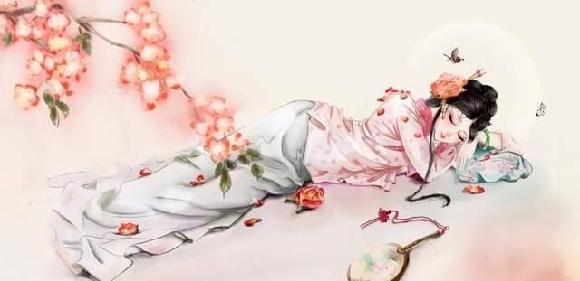 体现|湘云醉卧,美得不可方物