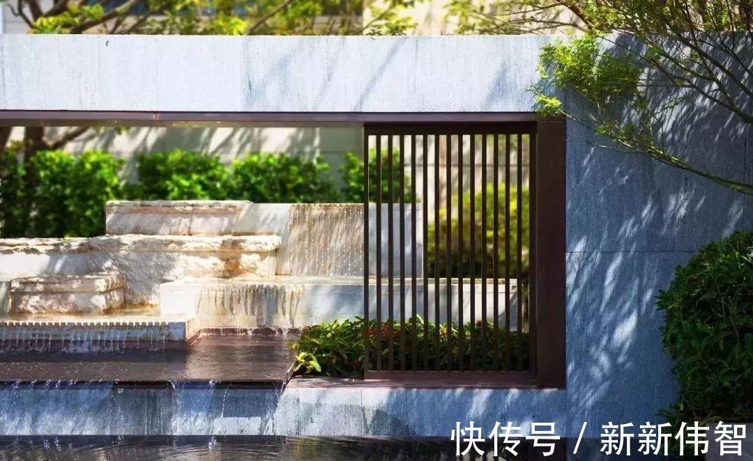 石头|一处景墙,一处风景,墙壁勾画山水,最是清闲雅致,美了整个庭院