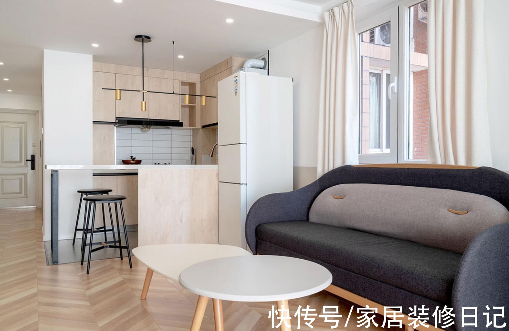 次卧|北京屋主的48㎡小家，全屋刷白真通透，次卧不装墨菲床有点可惜？