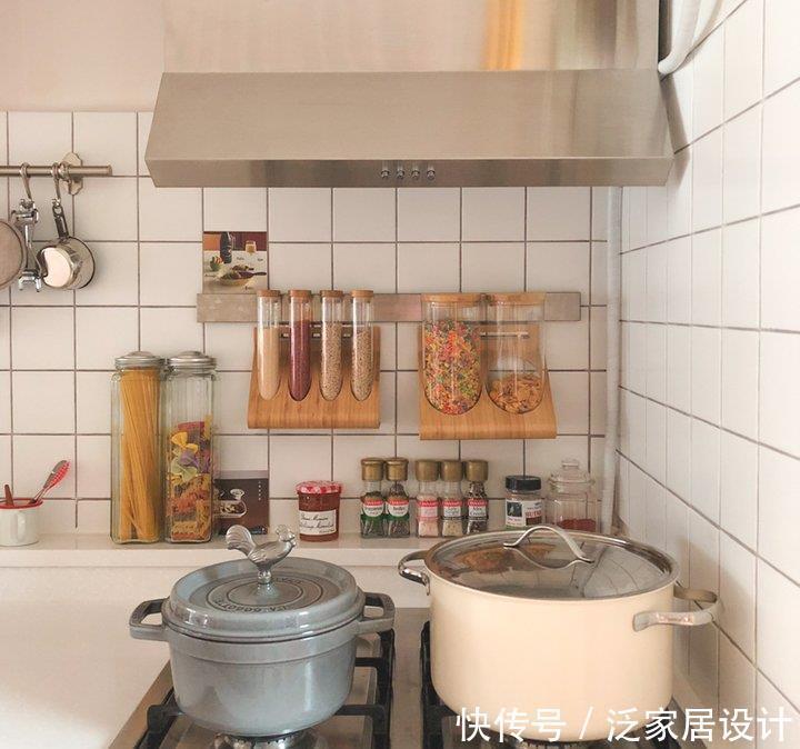 加高|厨房学韩国人,灶台加高10公分,瞬间把台面调料收得一干二净!