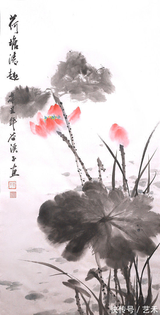 画莲@画家吴东升——博采众长,自备一格|只为那朵莲