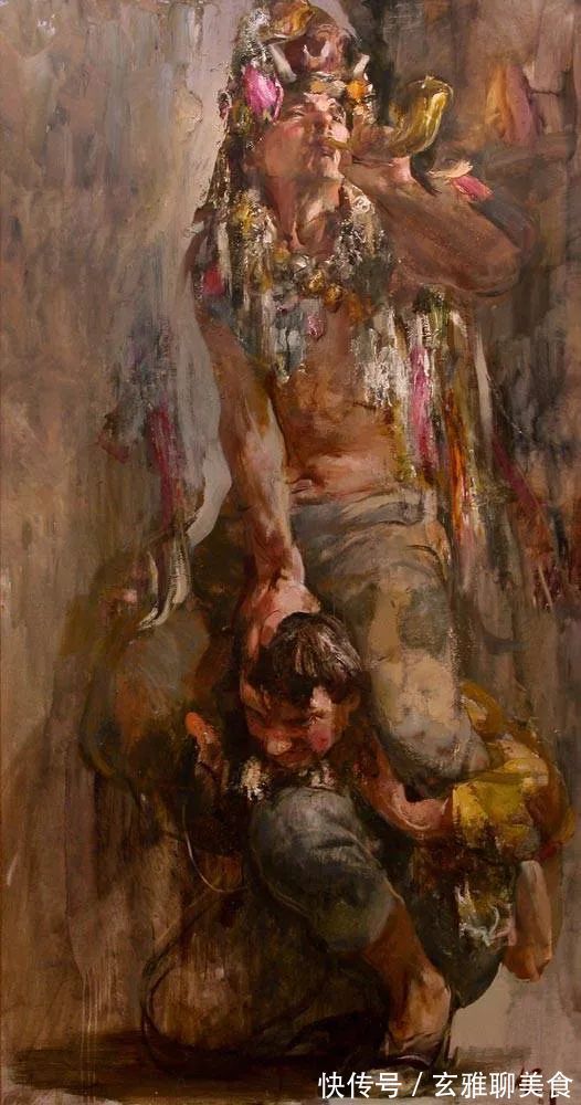 尼古拉&俄罗斯绘画大师级的素描和油画,恰到好处的美