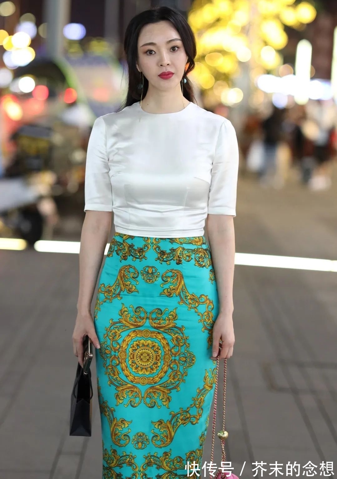 铅笔裙 紧身上衣搭配铅笔裙,适合H型身材的穿搭方法,你学会了吗?