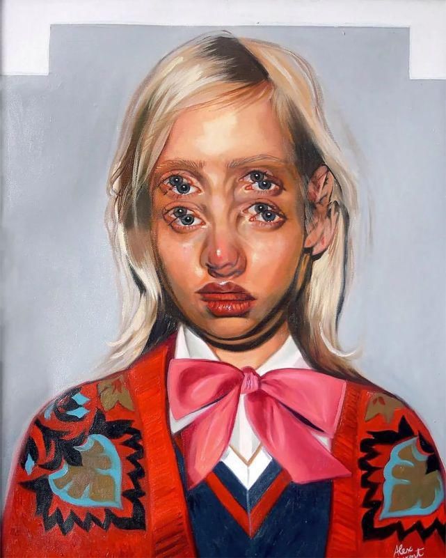 鬼点子|他的肖像画让人感到眩晕，陷入自我怀疑，需要多眨几次眼才能看清