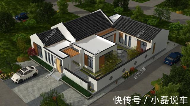 五姐妹|别拿一层不当别墅!5个真实案例,告诉你在农村建一层别墅有多爽