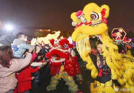 昨夜武汉2.5万人畅游园博园赏灯过元宵