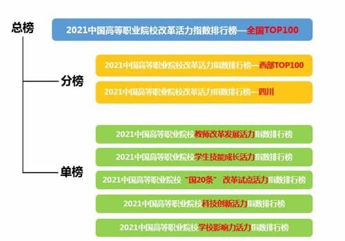 “2021中国高等职业院校改革活力指数排行榜”发布 四川4所院校进入top100