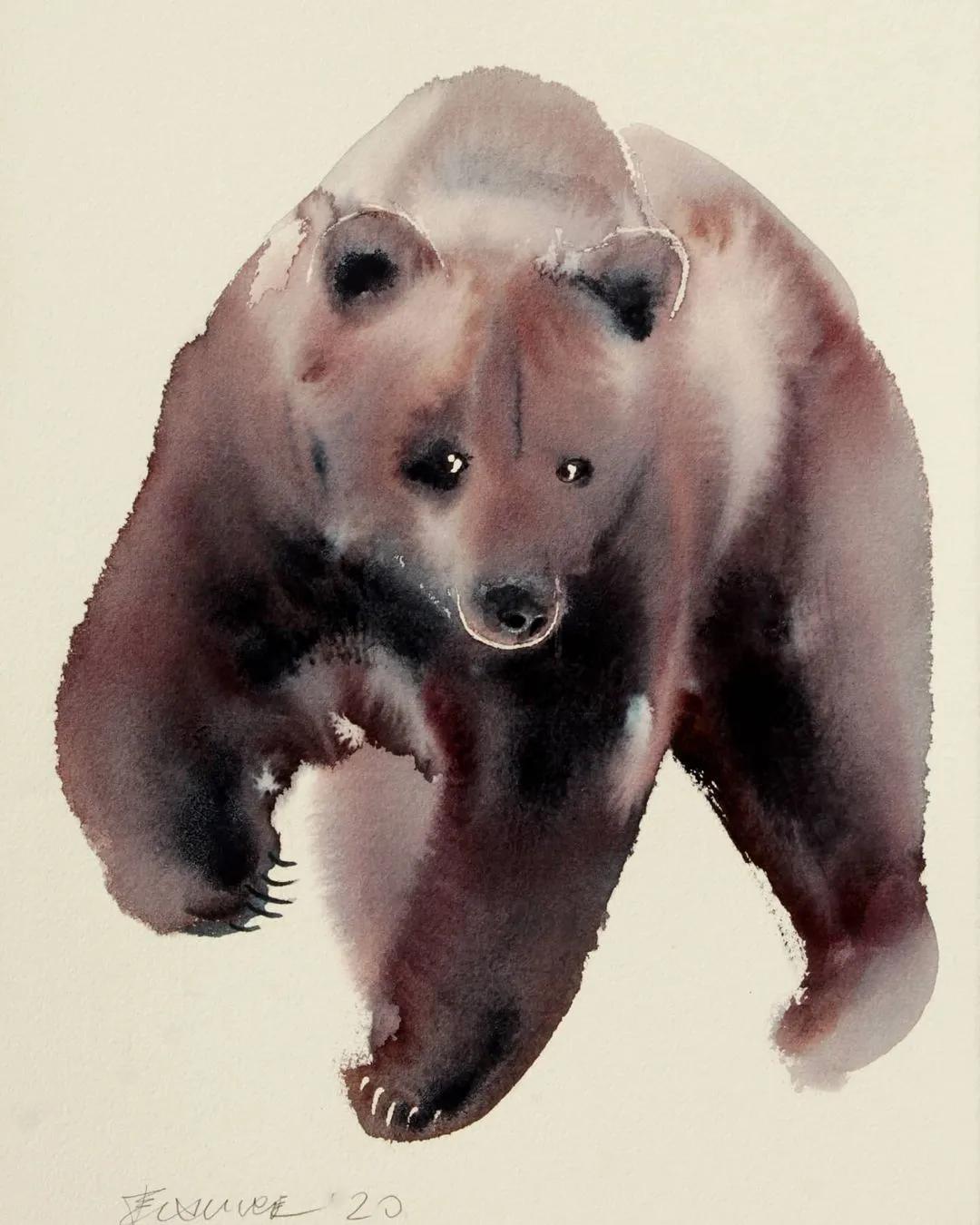 专画国画的老外,竟被10万人狂热追捧,看完作品立马佩服不已