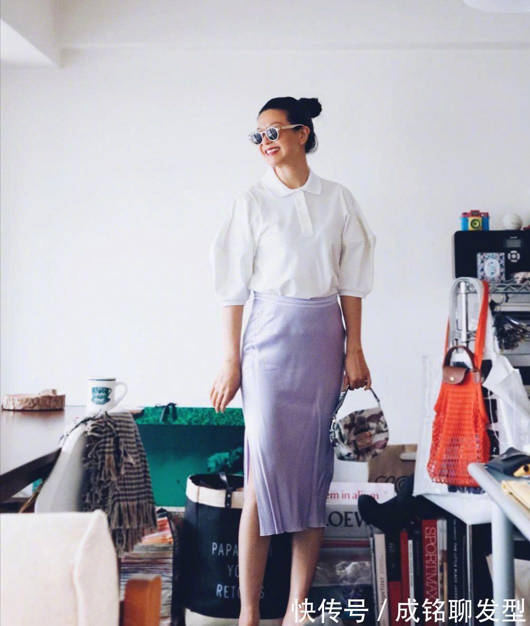t恤|时尚与年纪无关,学学“日杂”主编的减龄搭配,气质不输年轻人