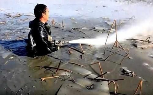 五旬大叔破冰挖藕，每天挖1400斤，每斤赚4毛钱，三天两头感冒