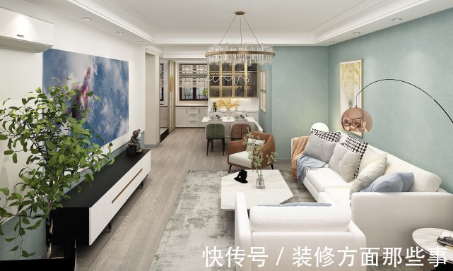 温暖|140平现代风三居室，客厅纯粹的白调，温暖的木调宽敞明亮
