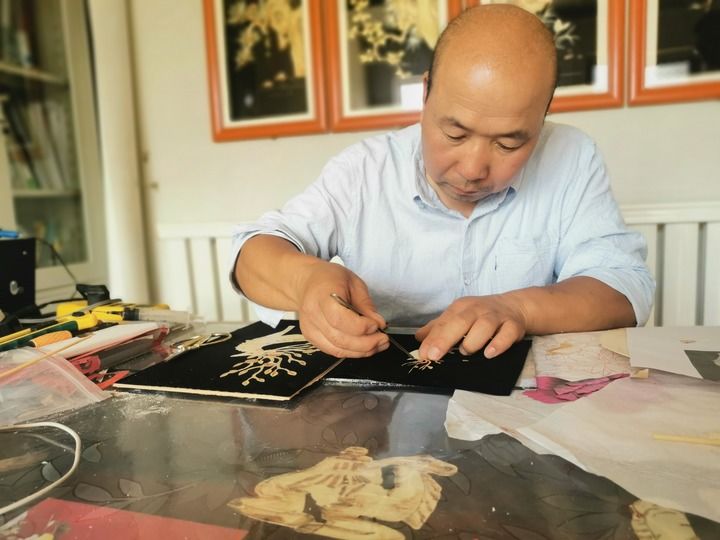 翁国胜|用麦草刻画艺术中国西北农村的“麦秆画夫妇”