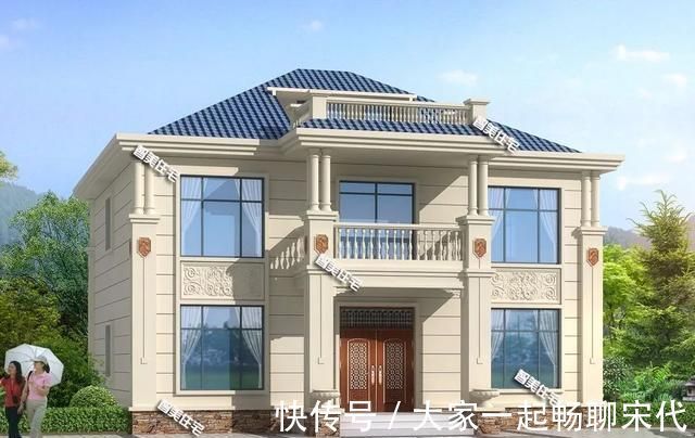 别墅|25万左右盖二层小别墅,这两款户型都可以,美观方正施工易