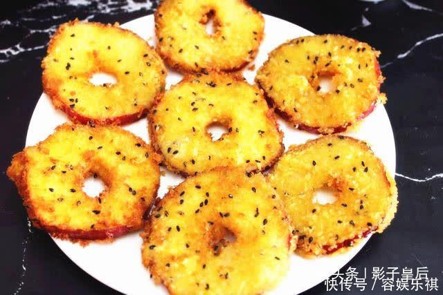 教您一道苹果芝麻饼,样式好看还香甜,过节端上桌,家人都爱吃