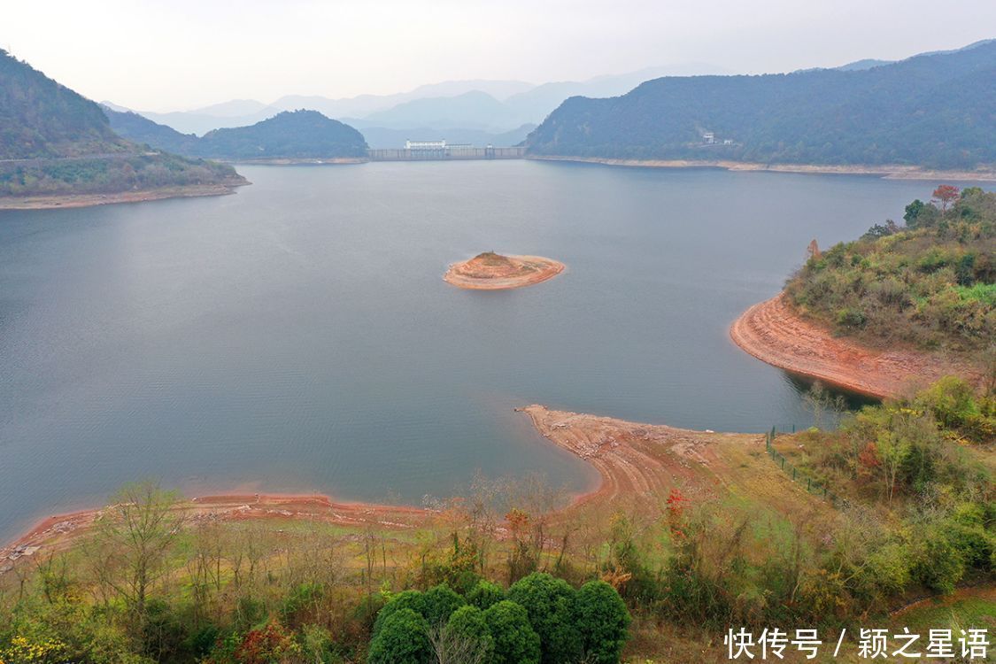 小岛将被淹没，枯水期的绝版风光，五十年一遇