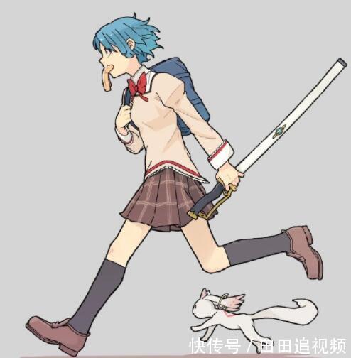 动漫中的元气少女在画师的笔下栩栩如生,风格是古怪机灵的,喜欢的来收藏?