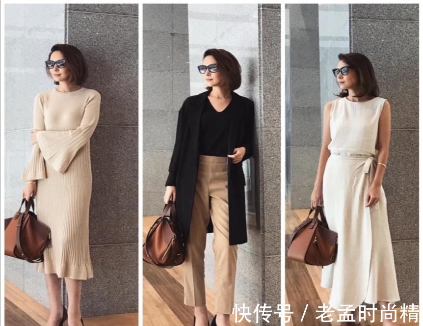 脚踝 秋天下装流行“过膝不过脚踝”,适合中年女人