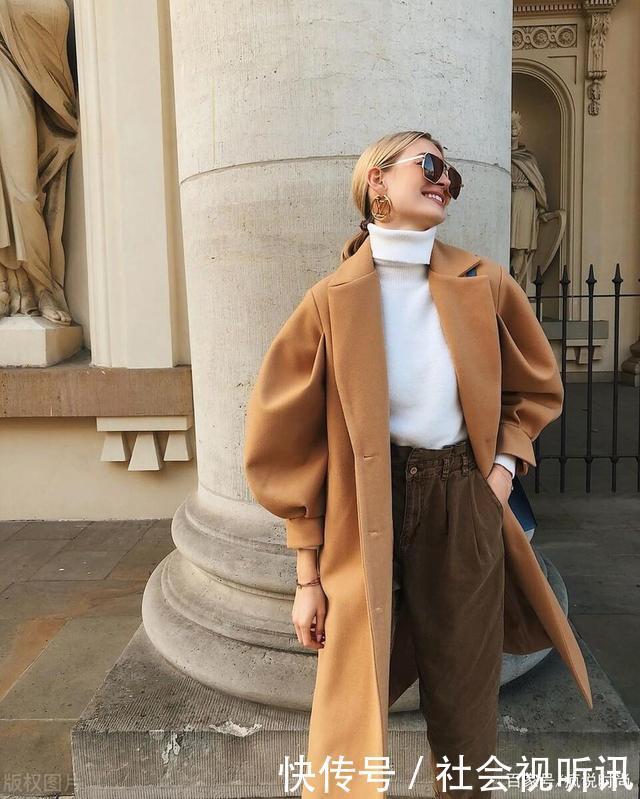 “卡其色大衣”怎么穿出时髦范时尚达人教你这样穿,更显高级范
